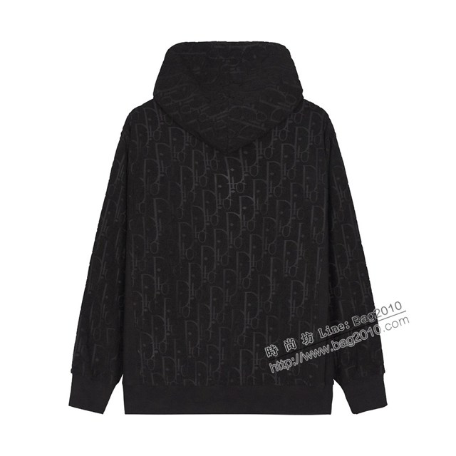 Dior專櫃迪奧2023FW新款毛巾提花連帽衛衣 男女同款 tzy2965